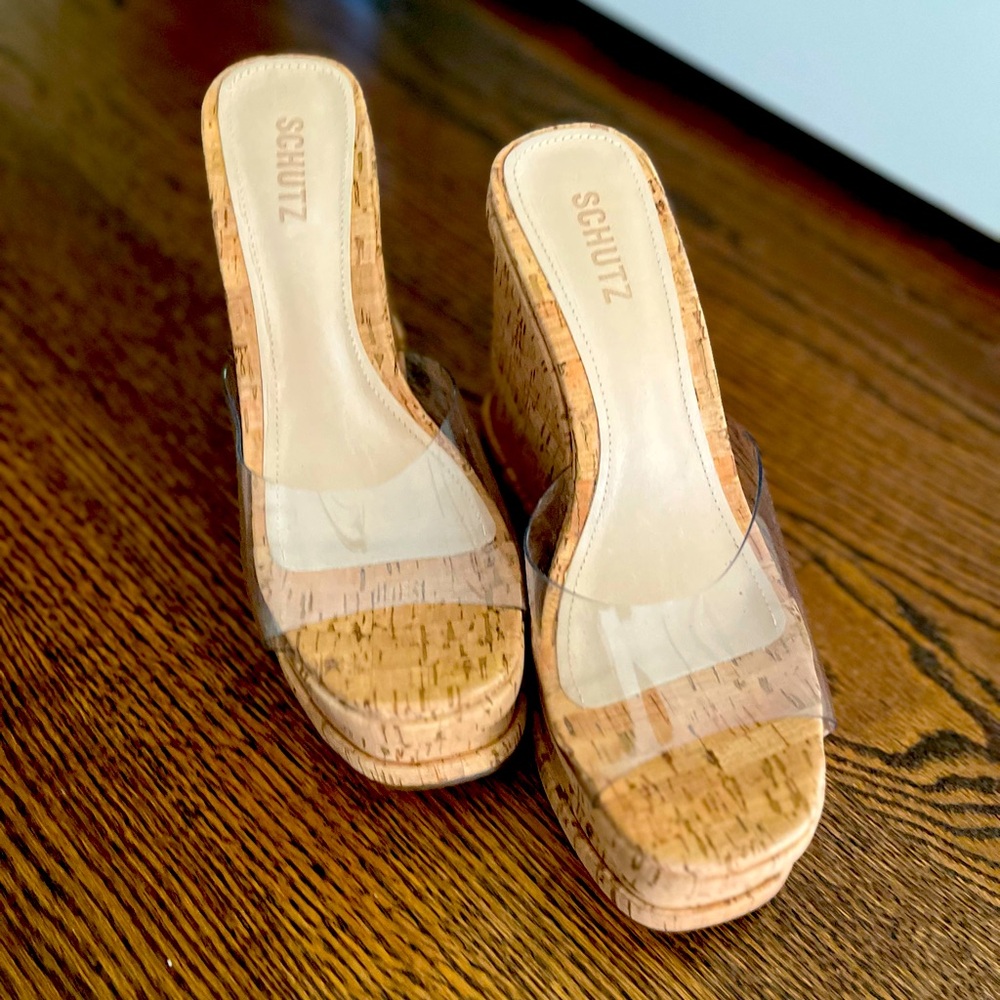 Schutz Wedge Heels, size 9